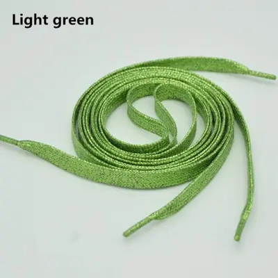 Image de Lacets Lumineux Colorés - Éclat Or & Argent