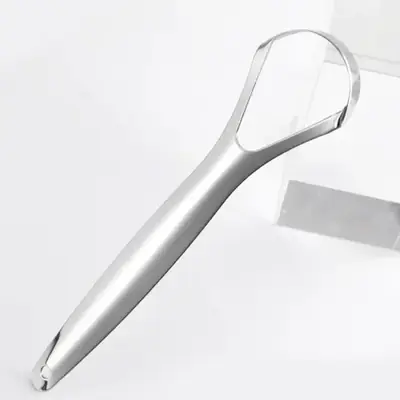 Image de Grattoir à Langue Portable en Acier Inoxydable