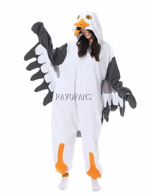 Image de Kigurumi Mouette Adulte - Pyjama Halloween Unisexe