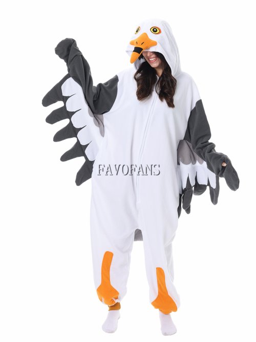 Imagen de Pijama Kigurumi de Gaviota para Adultos - Disfraz Divertido y Cómodo