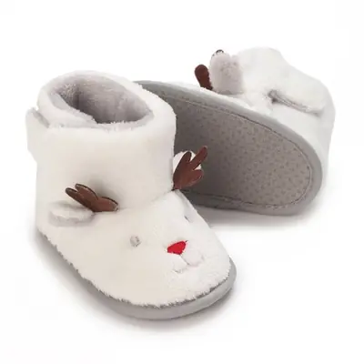 Image de Bottes Hiver Bébé Antidérapantes - Chaussons Coton Chauffants