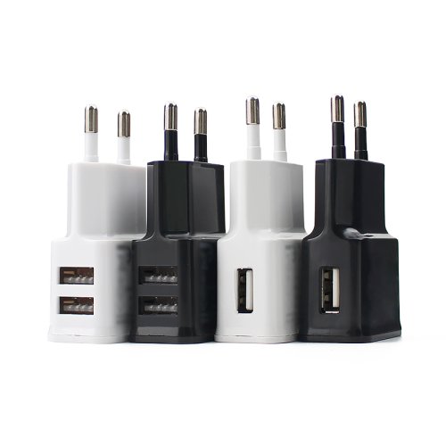 Imagen de Adaptador Universal de Fuente de Alimentación 5V 2A con Doble Puerto USB para Cargar Teléfonos iPhone y Android