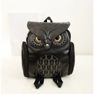 Image de Sac à dos femme en cuir PU noir - Élégant & pratique