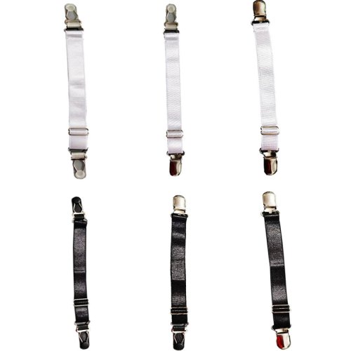 Image of Suspender Clips for Stockings Replacemnt Corset Holder Elastic Garter Belt Straps Shirt Holder Socks Fastener Accessories