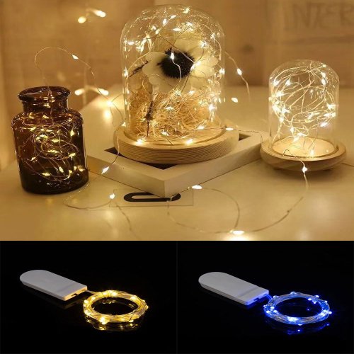Afbeelding van Waterdichte LED Koperdraad Lichtslinger – DIY Kerst & Bruiloft Decoratie