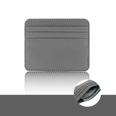 Image de Portefeuille Ultra Fin - Mini Porte-Cartes Noir