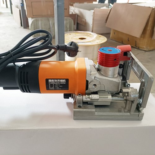 Image of Professional Lamello Slotting Machine with Adjustable Angle Tenoning Tool for Precision Woodworking and Home Decoration Projects