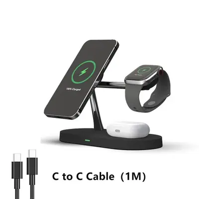 Image de Chargeur Sans Fil 3-en-1 pour iPhone, Apple Watch & AirPods