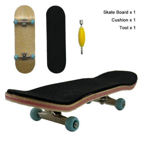 Image de Mini Skateboard Doigt en Bois - Jouet Anti-Stress