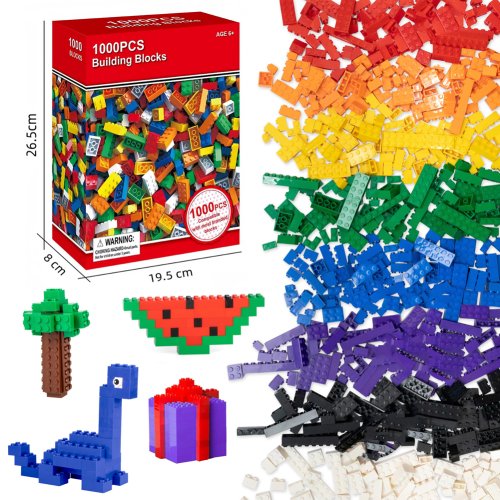 Image of 1000-Piece DIY Creative Building Blocks Set – Urban Classic Construction Toy for Kids, Educational STEM Learning Kit, Perfect Birthday Gift for Children