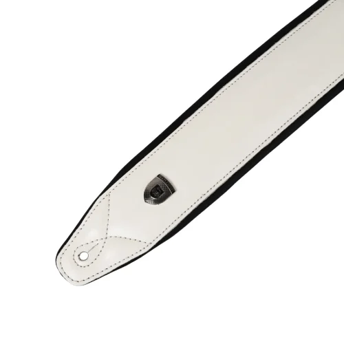 Imagen de Correa de guitarra de piel de vaca auténtica de alta calidad para soldado, cinturón acolchado ajustable para bajo eléctrico, Color marrón negro