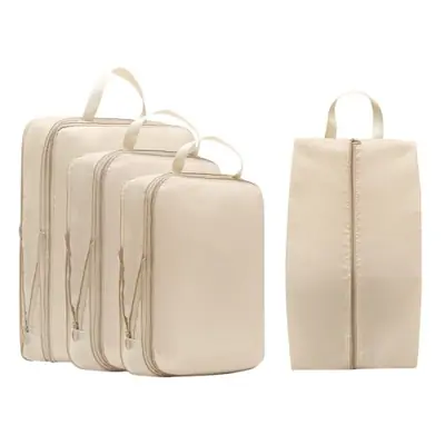 Image de Organiseur de Voyage 4 Pièces - Cubes de Rangement Compressibles