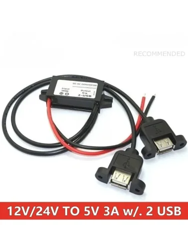 Doppel USB mit Ohrhörer