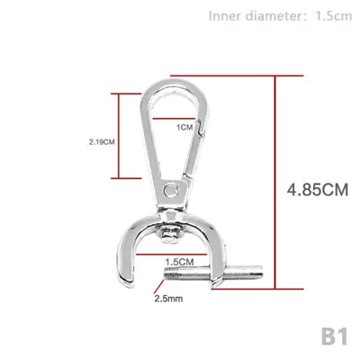 Image de Poignées Métalliques Amovibles pour Sac en Cuir