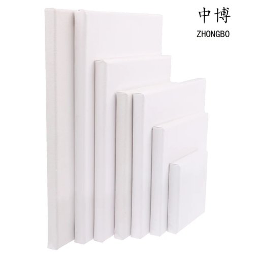 Imagen de 2 uds ZhongBo lienzo de artista cuadrado blanco para pintura al óleo sobre lienzo, pintura al óleo de acuarela acrílica con marco de madera como imprimación