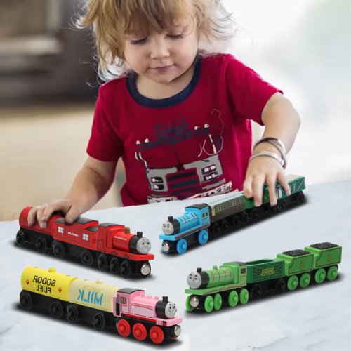 Imagen de Trenes de Madera Thomas y Sus Amigos - Juguete Magnético para Niños
