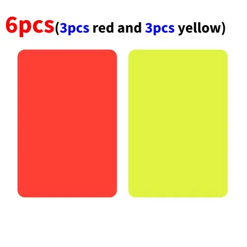 Image de Cartes Rouges & Jaunes pour Arbitre de Football - Pack 100x3