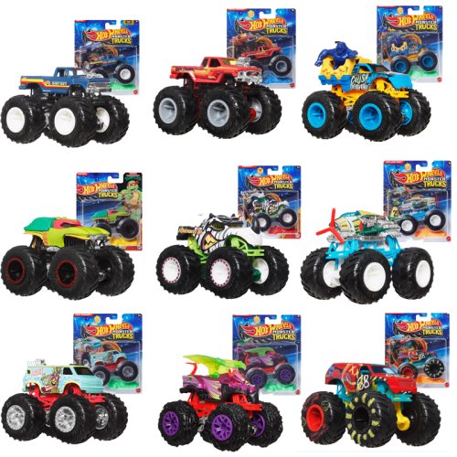 Imagen de Coche de Juguete Hot Wheels Monster Truck 1:64 - Modelo Diecast Mega Wrex Corvette, Vehículo de Acción para Niños, Regalo Ideal para Amantes de los Camiones y Carreras