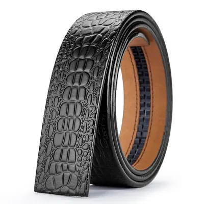 Image de Ceinture Homme Cuir Véritable Double Face Sans Boucle