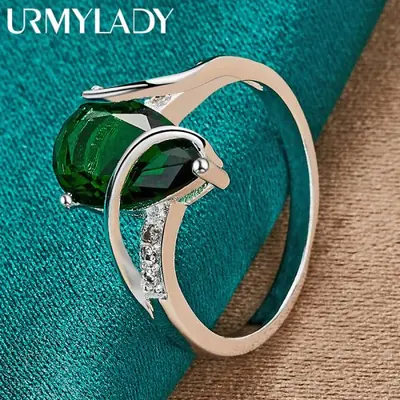 Image de Bague en Argent Sterling avec Turquoise - Élégante et Tendance