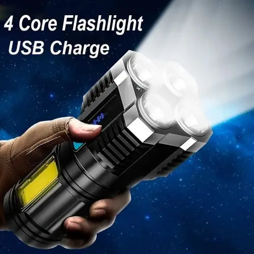 Image de Torche LED Ultra Puissante - 4 Modes d'Éclairage