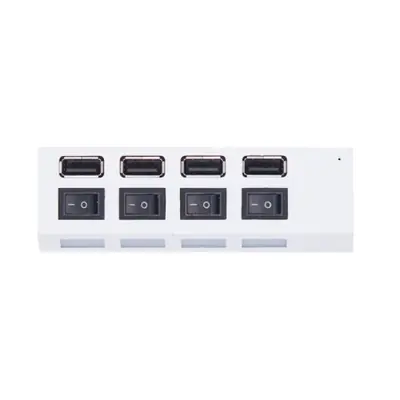 Image de Splitter USB 2.0 4 Ports avec Interrupteur - Connecteur Multiple pour PC