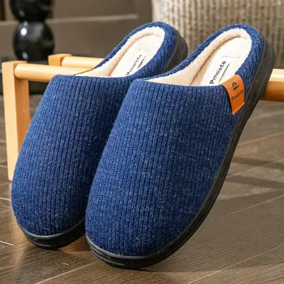 Image de Pantoufles Hommes Confortables avec Mousse à Mémoire de Forme