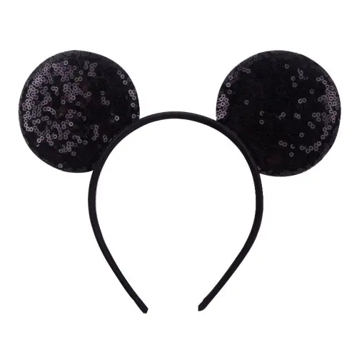 Image de Bandeau Souris Oreilles Paillettes - Cosplay Disney pour Enfants