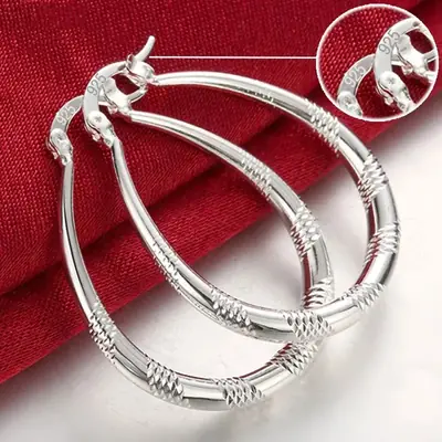 Image de Boucles d'oreilles en Argent Sterling 925 - Style Classique & Mignon