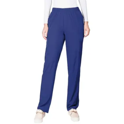 Image de Pantalon Infirmière Ample - Rose, Bleu, Blanc - Grande Taille