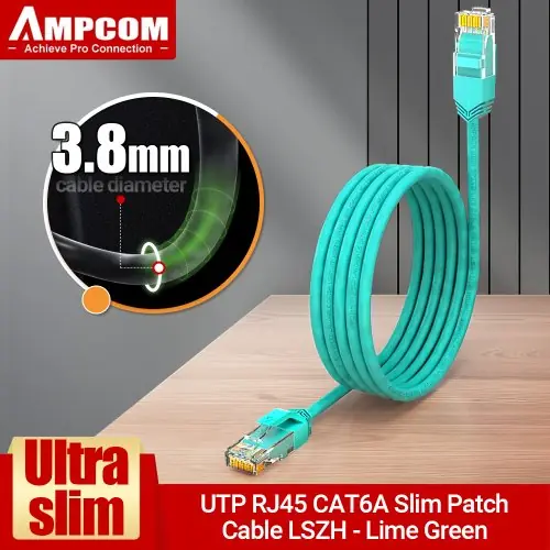 Image de Câble Ethernet CAT6A Ultra Fin RJ45 - Connectivité Rapide & Fiable