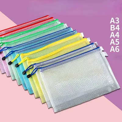 Image de Sac Étanche Transparent A3/A4 – Rangement Scolaire & Bureau