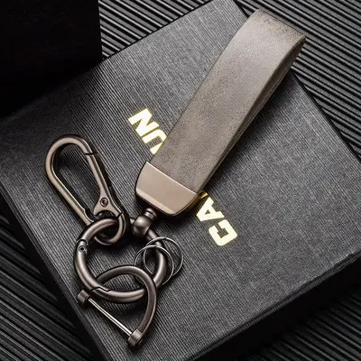 Image de Porte-clés Vintage Cuir Personnalisé