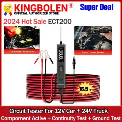 Image de Testeur de Circuit Auto 12V/24V - Diagnostic Électrique Rapide