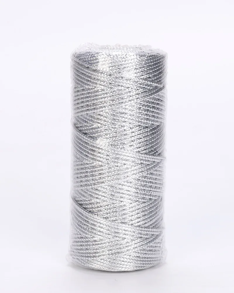 Afbeelding van 1.5Mm 100M Goud Zilver Macrame Koord Touw String Voor Naaien Diy Touw 100M Macrame Touw Voor Naaien En Draad Touw