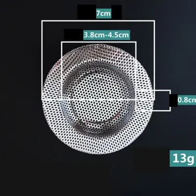 Filtre Évier & Douche Acier Inoxydable - Anti-Cheveux & Déchets