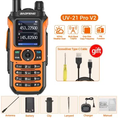 Image de Talkie-Walkie Baofeng UV-21 Pro - Longue Portée VHF/UHF