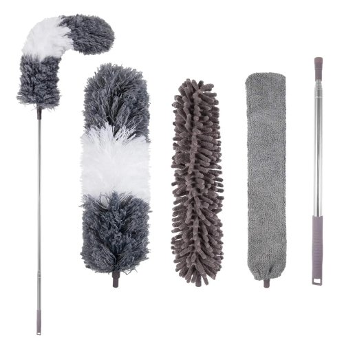 Image of Eco-Friendly Multi-Functional Microfiber Extendable Duster with Telescopic Handle – 250cm Reach for Dusting, Spider Web Removal & Hard-to-Reach Cleaning