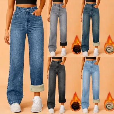 Image de Jeans Hiver Chauffant Polaire pour Femmes