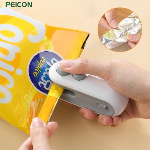 Imagen de Mini máquina de sellado 2 en 1, sellador térmico, paquete de bolsa de almacenamiento, sellador de alimentos de plásti