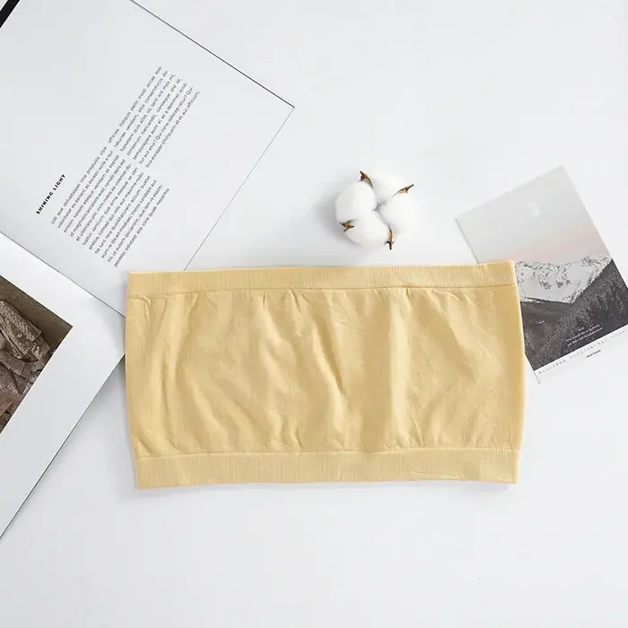 Image de Bustier Sans Couture Respirant - Soutien Invisible en Coton
