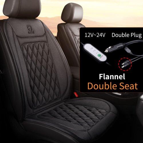 2PCS noir flanelle