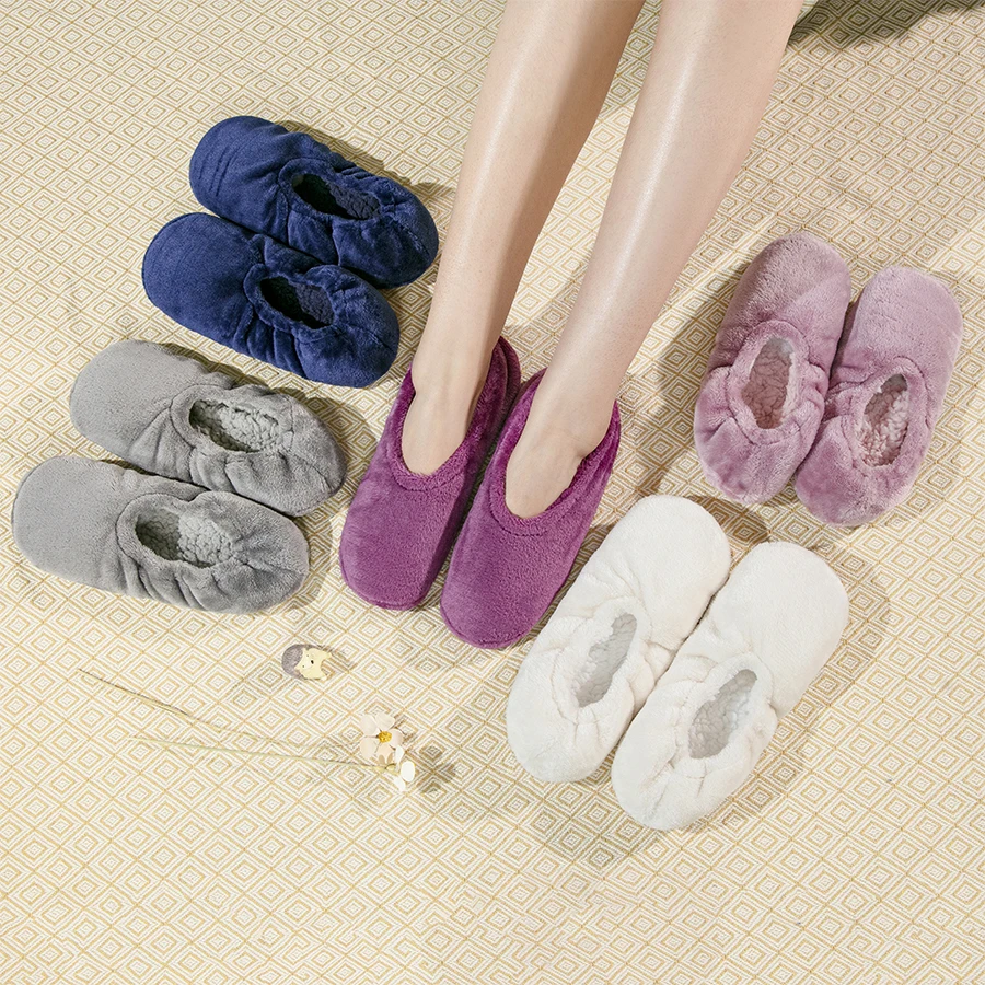 Afbeelding van Warm & Comfortabele Dames Huisslippers - Antislip Vloersokken