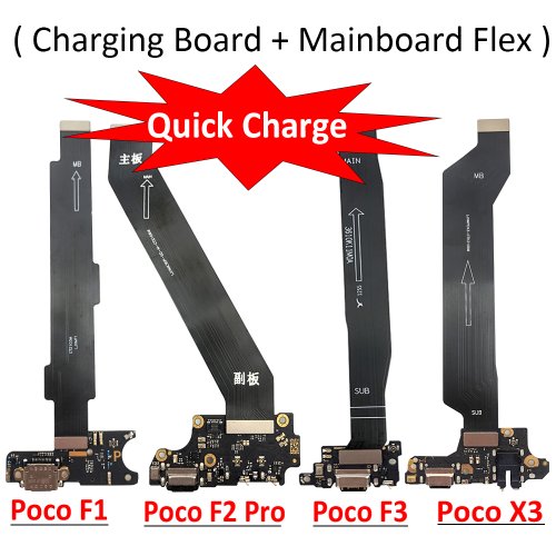 Imagen de Conector USB de Carga para Xiaomi Poco F2 Pro, F1, F3, X3 Pro