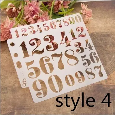 Image de Pochoirs Numéros 0-9 - 13 cm - Idéal pour Scrapbooking et Décoration