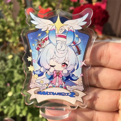 Imagen de Juego Genshin Impact Fatui el Doctor Knave Arlecchino Lyney Neuvillette accesorios de Cosplay figura insignia soporte placa Prop