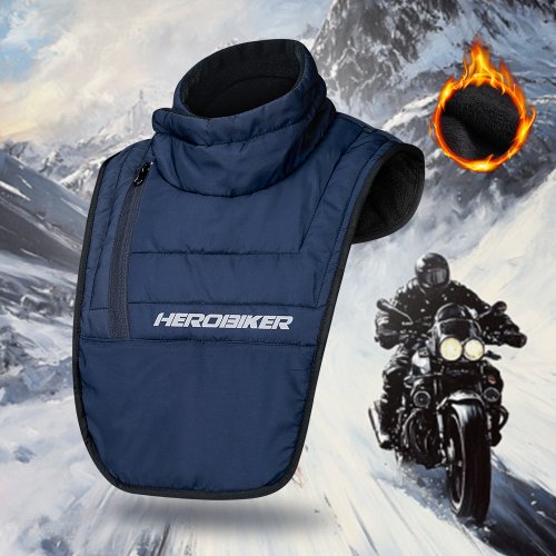 Image of Motorcycle Winter Scarf Windproof Neck Warmer Cold-Resistant Moto Thick Warm Fabric Comfortable Fit Suitable for Outdoor Rides