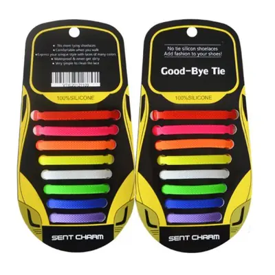 Image de Lacets Élastiques Silicone - 16 Pièces, 13 Couleurs