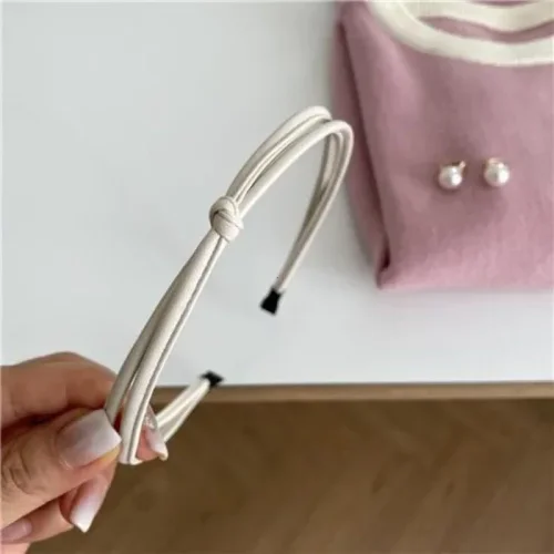 Afbeelding van Elegante Vintage Haarband van PU Leer