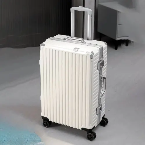 Image de Valise à roulettes 20-28 pouces, cadre aluminium, serrure USB